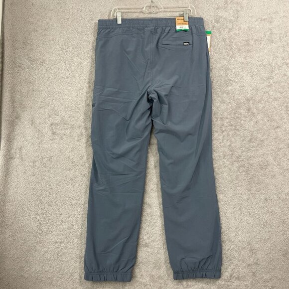 NEW Eddie Bauer Women's 12 Fleece-Lined Jogger Pants Blue Polyester Blned H819 - Picture 3 of 9